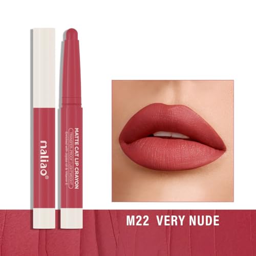 Image of Maliao Matte Cat Lip Crayon: Transfer-Proof & Lightweight (22-VERY NUDE)