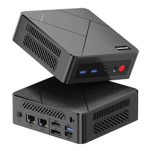 Image of C4 Mini PC 11 Pro, Ryzen 5 3500U Desktop Computer Dual 1000Mbps NIC LAN, 16GB RAM 512GB SSD Micro PC, WiFi 5, BT 5.0, Triple Display, PC for Home Theater, Office