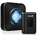 Fosmon WaveLink 51009HOM Wireless Door Open Chime (400FT, 52 Tunes, 4 Volume Levels, LED Indicators) - 1 Magnetic Door Entry Alert Security Contact Sensor, 1 Wireless Doorbell Plugin Receiver