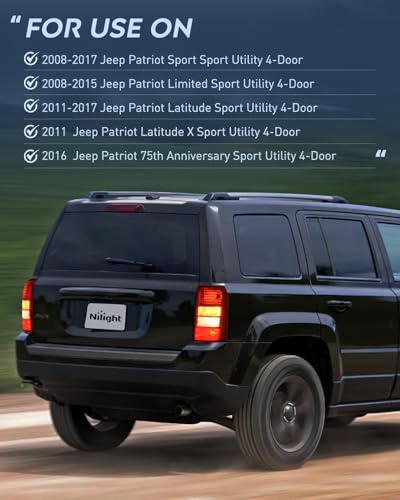 Image of Nilight Taillight Assembly Compatible with 2008-2017 Jeep Patriot