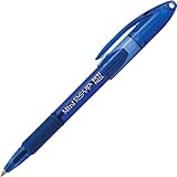 RSVP Mini Ballpoint Pen, (1.0mm) Medium Line, Assorted Ink (A/B/C/D/F/P/S/V) w/Key Ring, 8-Pk (BK91MNBP8M)