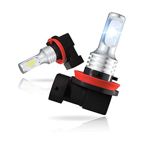 NOVSIGHT H11 H8 H9 LED Fog Light Bulb Auto - 1700Lm(2X850Lm) 6000K White Bulb - 2 Year Warranty Cover