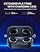 Wireless Earbuds, MEGIVEZ Bluetooth 5.0 Headphones 6H Continuous Playtime Touch Control Waterproof TWS Stereo in-Ear Earpiece with Charging Case, Deep Bass Built-in Mic Sports Bluetooth Headset