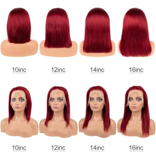 Perruque cheveux humains lisses premium lace front transparente 8 pouces