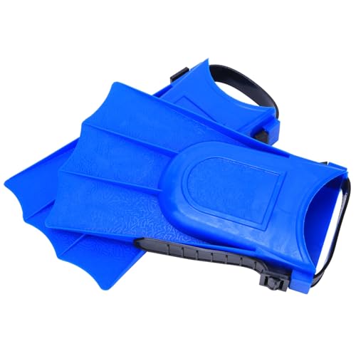 Fdit Aletas de Entrenamiento de Buceo Ligeras para Niños Aletas de Snorkel Agilizan la Estabilidad para Nadar Azul 25-30 Yardas 2 Piezas para Niños (25 yardas-30 Yardas)