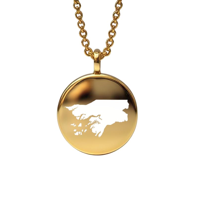 Pendentif carte de Guinée-Bissau pour sublimer vos looks voyage