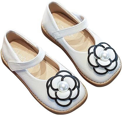 Wedding Mary Jane Shoes for Girls (White, US Footwear Size System, Little Kid, Women, Numeric, Medium, 8.5)