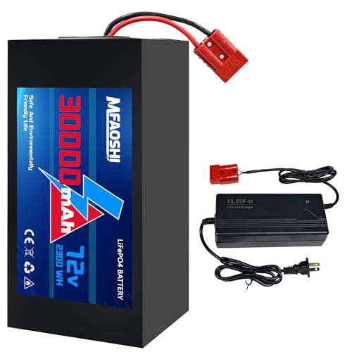 MFAOSHI Ebike Battery Pack, 72V(76V) 30Ah LiFePO4 Battery for Electric Bikes,...