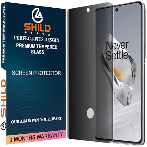 Image of Uyiton Privacy UV Tempered Glass for OnePlus 12 (6.82 Inch) | Anti-Spy Curved Screen Protector | 9H Hardness | Ultrasonic Fingerprint Compatible | HD Clarity | Bubble Free UV Installation | Case Friendly