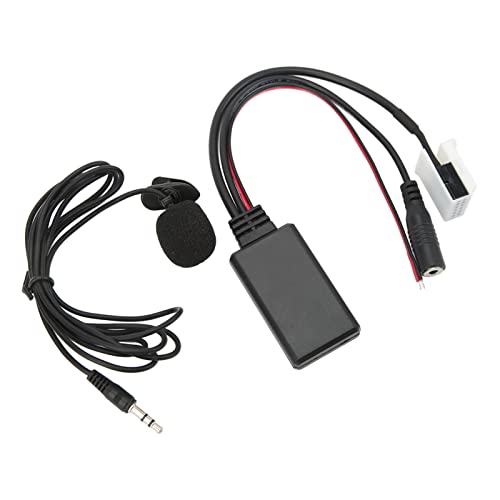 Eulbevoli Adaptateur d'autoradio, Bluetooth 5.0 sans Perte Plug and Play Adaptateur de Musique Bluetooth Qualité sonore HiFi pour Voiture