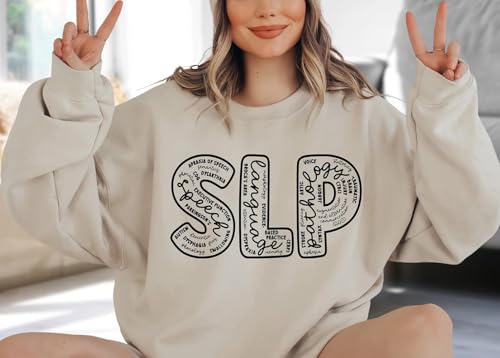 Speech Language Pathologist Sweatshirt, SLP Sweatshirt, Floral Speech Therapy Sweatshirt, Language Pathologist Sweatshirt2