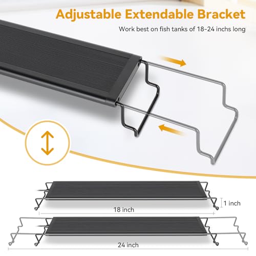 hygger aquarium light HG128 (18"- 24" (18W))