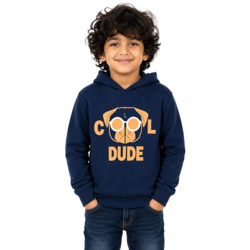 Image of NammaBaby Baby Boys Polyester Blend Hooded Sweatshirt
