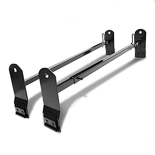 BETTER AUTOMOTIVE Universal 2 Bars Roof Ladder Rack for Van with Rain Gutter 600 LBS Capacity Utilit - //coolthings.us
