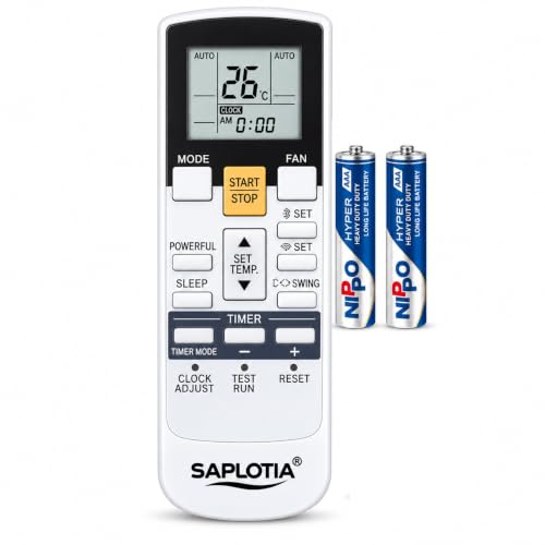 Saplotia Saplotia® Compatible with O General AC Remote Original 1.5 ton (Come with 2 AAA Batteries)