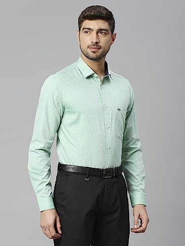 Image of Thomas Scott Men's Cotton Slim Fit 100% Formal Shirt with Spread Collar and Full Sleeves