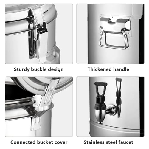 Seau isotherme avec robinet 20L pour éviter les boissons refroidies - 5
