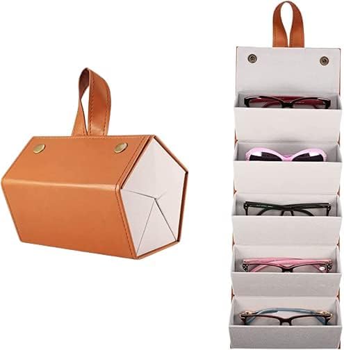 otistores Sunglasses Organizer 5 Slots Compact Travel Glasses Case Multiple Pairs Eyeglasses Storage Box, Glass Holder Box, spectacle case of sunglasses, Specs case (Multicolor)-picture-46