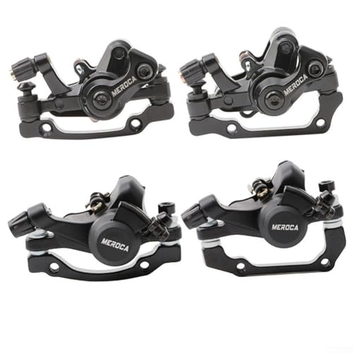 Bike Mechanical Disc Brake, Mechanical Disc Brake Caliper for Rotor Disc Brake Calipers for Mountain Bikes Folding Bikes Road Bikes(front+rear with 2PCS for rotor)