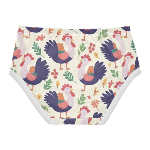 Wusikd Turkeys Small Girls' Underwear Cotton Green Leaves Girls Briefs Soft Toddler Underwear 2T2