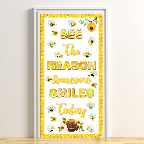 Spring Bee Classroom Decorations Be the Reason Someone Smiles Door Banner