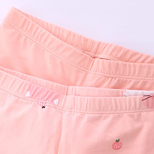 2PCS Kids Cotton Cartoon Cat 𝗣ajama 𝐏js Girls Long Sleeve Cute Print 𝗟oungewear Toddler 𝐒leepwear 𝐉ammies 𝗣ajamas2