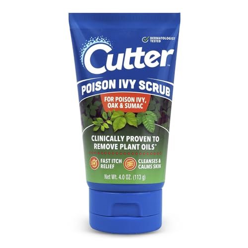 Image of Cutter Poison Ivy Scrub and Wipes Bundle (4.0 oz + 12ct) - Fast Relief & Protection Against Poison Ivy, Oak, & Sumac - Soothing Anti-Itch Formula - Outdoor Skin Care - Perfect for Hikers and Gardeners
