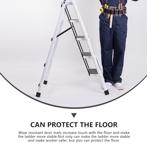 4STüCKE Gummifüße Für Leitern Holzleiter Gummifüße: rutschfeste Leiterfüsse Gummileiter Steile Ersatzschritt Leiterfüße Leiterabdeckungen Leiter Gummifüße