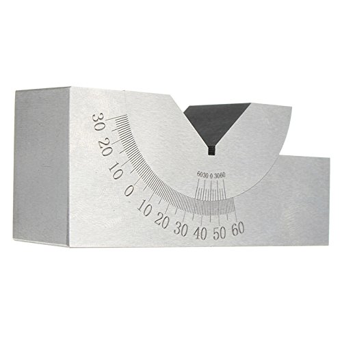 75 X 25 X 36mm PréCision Mini Angle RéGlable Bloc V Fraisage 0 Degré à 60 DegréS
