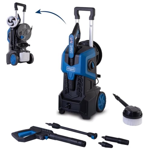 Scheppach Hochdruckreiniger HCE3000 mit Druckanzeige | 180bar...