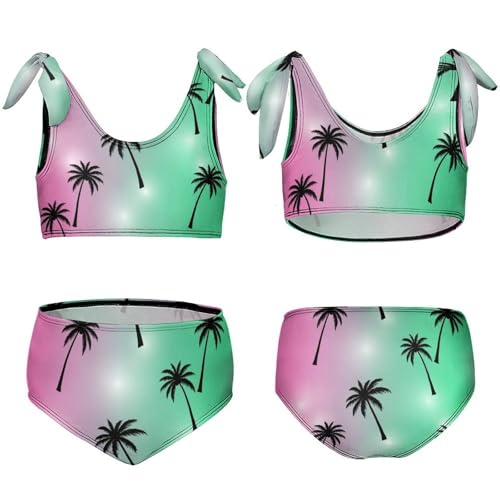 Girls Swimsuit Two Piece Swimwear Colorful Crabs Tankini Bikini Set Beach Sport Bathing Suit for Girls3