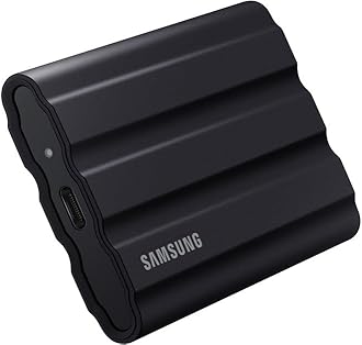 SAMSUNG T7 Shield Portable Solid State Drive USB 3.2 1TB, IP65 Water Resistant, External SSD Compatible with PC/Mac/Android/Gaming Consoles, MU-PE1T0S/WW, 2023, Black