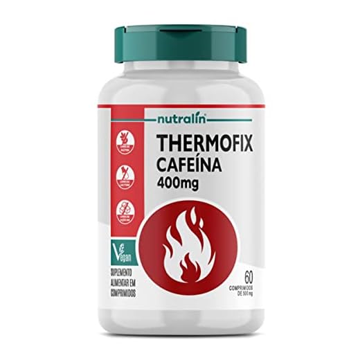 Nutralin Thermofix Termogênico Cafeína Energia Vegan 60 Caps