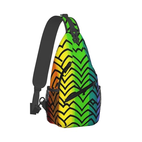 Sling Backpack Crossbody Rainbow Chest Bag miniatura 1