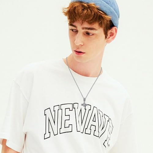 Viking Thor Hammer Necklace 925 Sterling Silver Norse Mjolnir Thor Hammer Pendant Amulet Necklaces Jewelry for Men Women With 316L Stainless Steel Chain and Gifts Box3