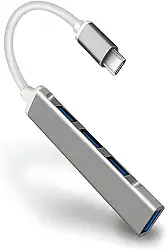 Adaptador Multiporta USB Hub, USB Dock Station com 4 Portas USB 3.0 (USB-C)