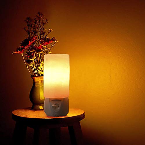 Image of Himalayan Salt Night Light, Plug in Hand Carved Crystal Night Light Best Living Room, Bathroom, Hallway Light (5inches, 1 lbs.) Unique Gift Ideas