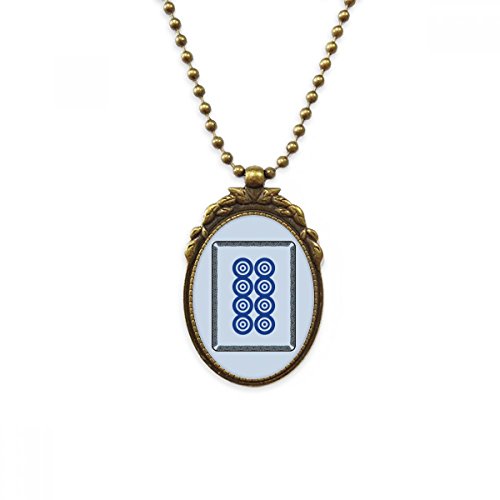 Bijoux de luxe Mahjong collier laiton pour sublimer votre tenue vestimentaire