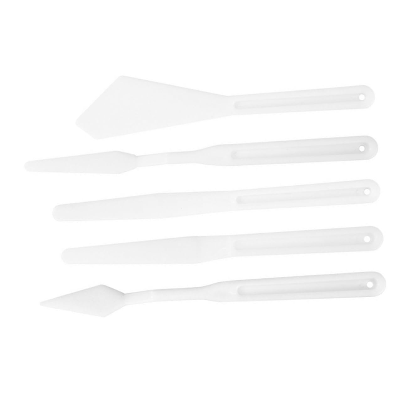 IWOWHERO Professional Painting Tools 25-piece Palette Knife Set Plastic Blades Spatula Palette for Art Craft