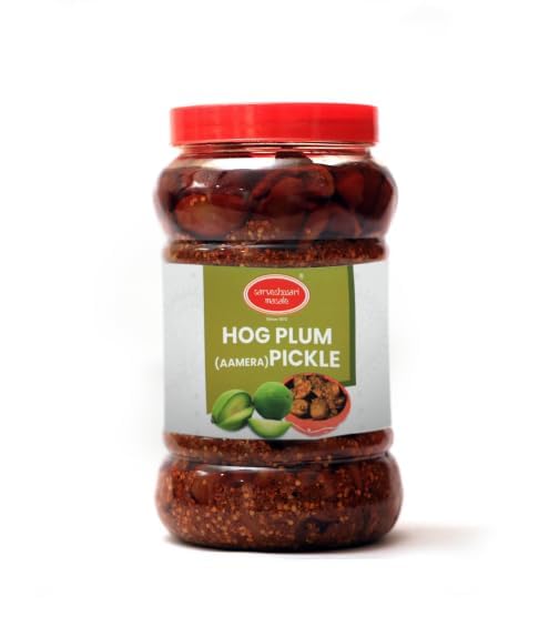 Sarveshwari Hog Plum (Aamra) Pickle, Spicy & Tangy Homemade Style Achar, Mustard Oil Based, Traditional Indian Recipe, Natural Ingredients, Ready to Eat | 1 kg-image-14