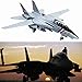 HANGHANG 1/100 Scale US Navy Bounty Hunter Squadron F-14D Tomcat Fighter Attack Plane Metal Fighter Military Model Diecast Plane Model for Collection or Gift