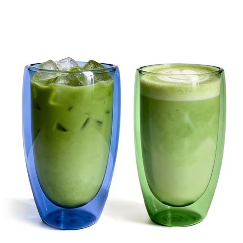 ELEMENT LABS Double Wall Glass Cup Set of...