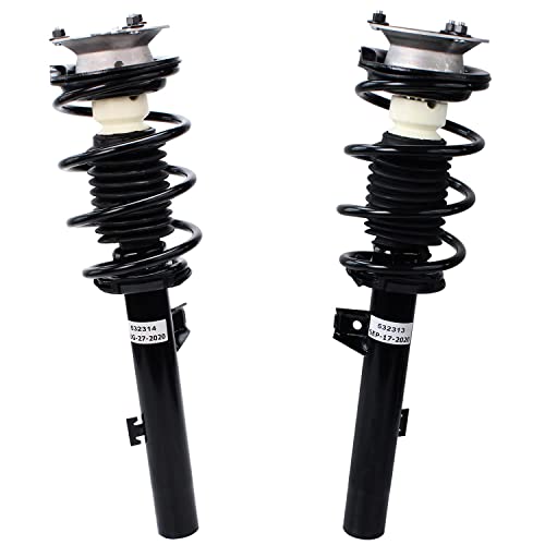 Image of Detroit Axle - Struts Shocks Kit for BMW 335i 328i 128i 135i [Exc. Sport Susp.] Complete Front 2 Struts with Coil Spring 2 Sway Bars Rear 2 Shock Absorbers Replacement