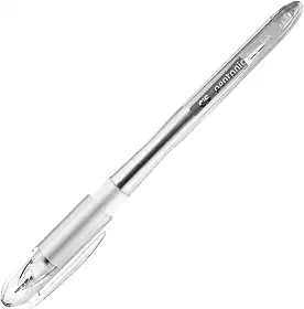 Caneta Esferográfica 0.7mm PENTONIC CLR, Corpo Transparente e Design Moderno, Preta, Caixa com 12 unidades