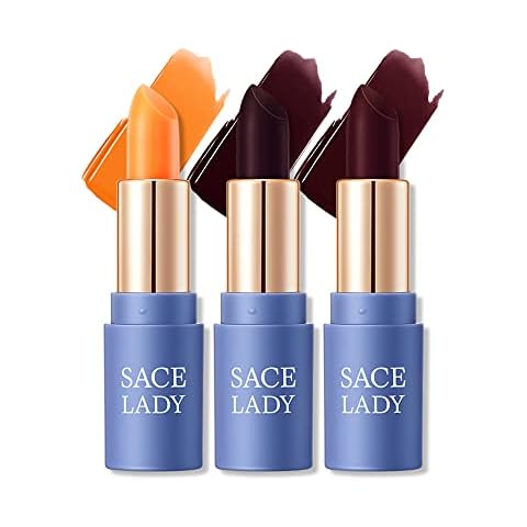 SACE LADY Tinted Lip Balm Set, Hydrating Natural Lip Moisturizer for Dry Cracked Lips, Long Lasting Color Changing Lipstick for Women 3 Shades Cover