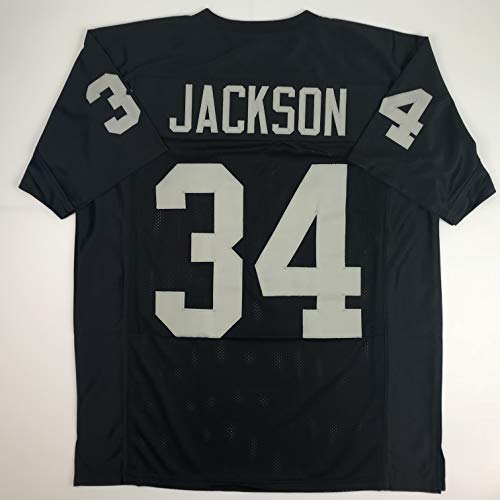 Unsigned Bo Jackson Oakland Black Custom Stitched Football Jersey Size Men's XL New