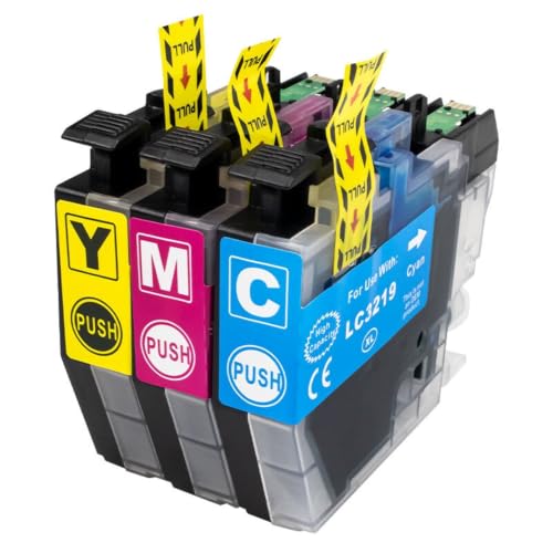Cartouche d'encre LC3219XL compatible Brother pour imprimantes jet d'encre MFC pack couleur 3pcs