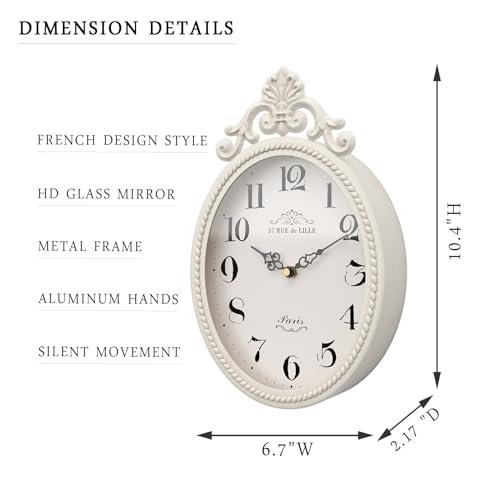 Abdurey Small French Retro Decorative Wall Clock thumb #1