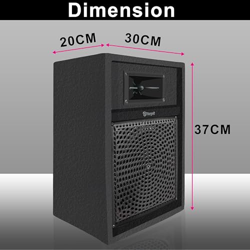 Image of Target TT-304 HI-FI Sound Multimedia Speakers (2 NOS) 8 inch with TWEETERS @ 80 WATTS RMS