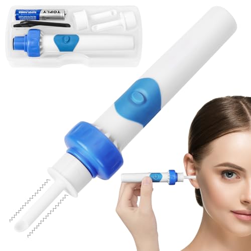 LOPHE Extracteur de Cérumen Électrique,Aspirateur De Cérumen Électrique Avec 2 Embouts - Nettoyage Doux Réglable,Convient aux Enfants et aux Adulte